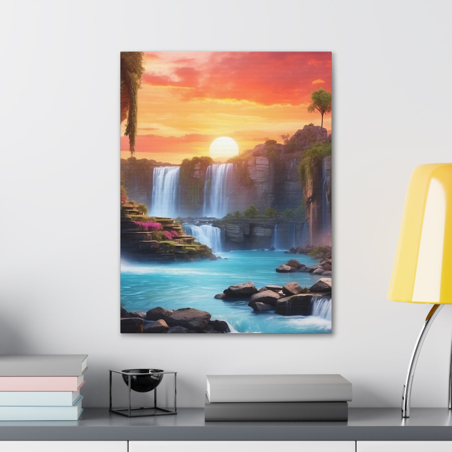 Majestic Waterfalls Art Canvas Ed. 25