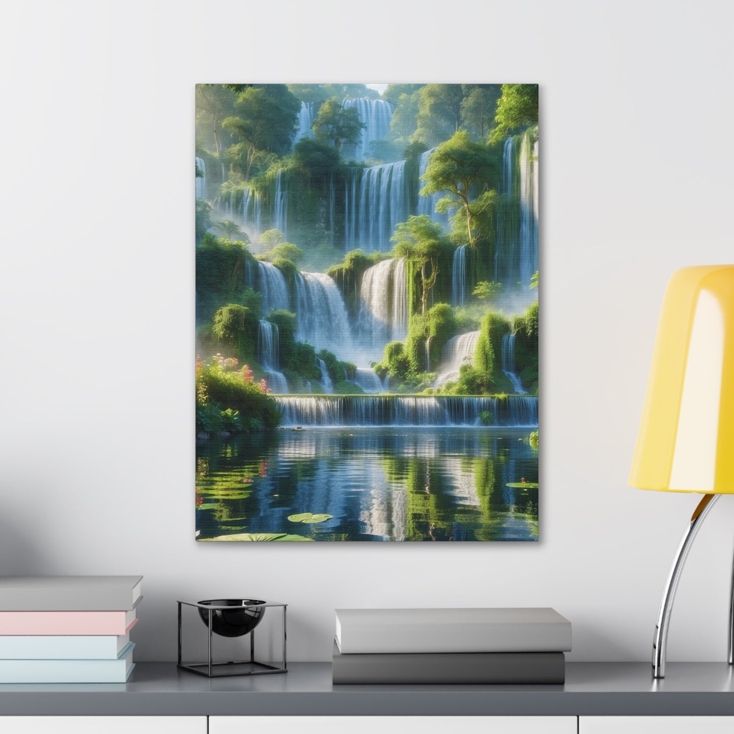 Majestic Waterfalls Art Canvas Ed. 9