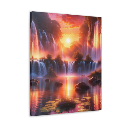 Majestic Waterfalls Art Canvas Ed. 22