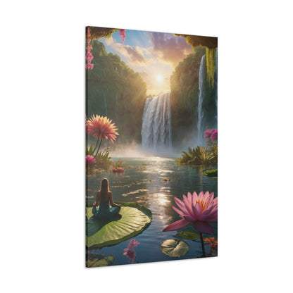 Blissful Lotus Art Canvas Ed. 12