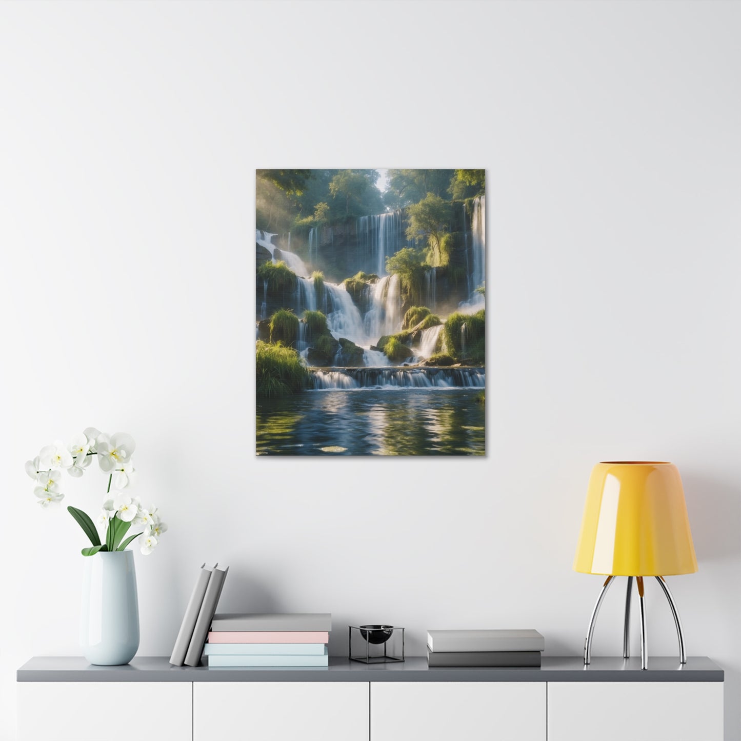 Majestic Waterfalls Art Canvas Ed. 11