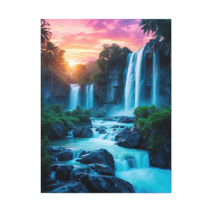 Majestic Waterfalls Art Canvas Ed. 31