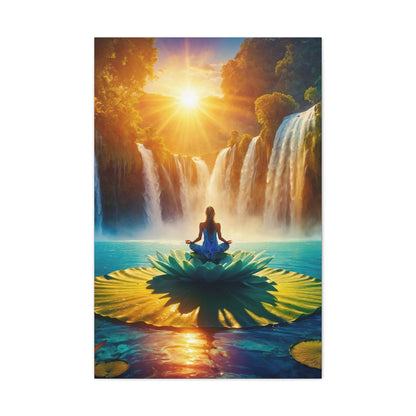 Blissful Lotus Art Canvas Ed. 13