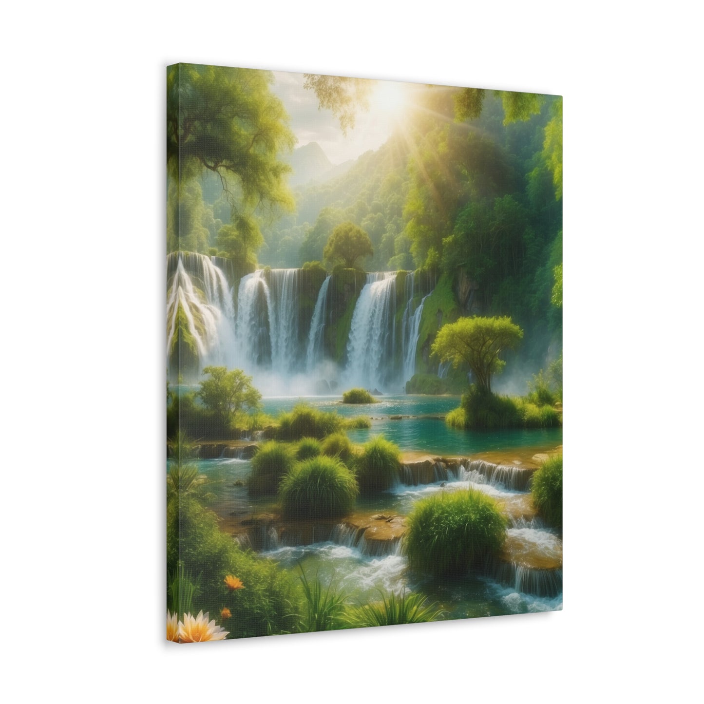 Majestic Waterfalls Art Canvas Ed. 2