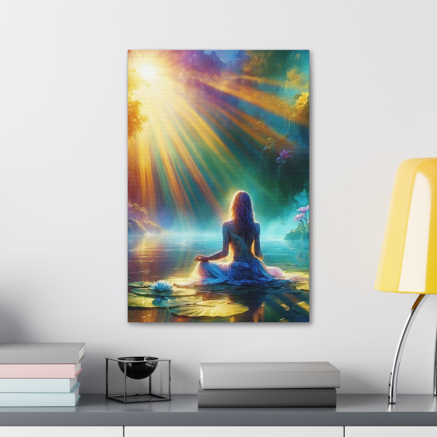 Blissful Lotus Art Canvas Ed. 5