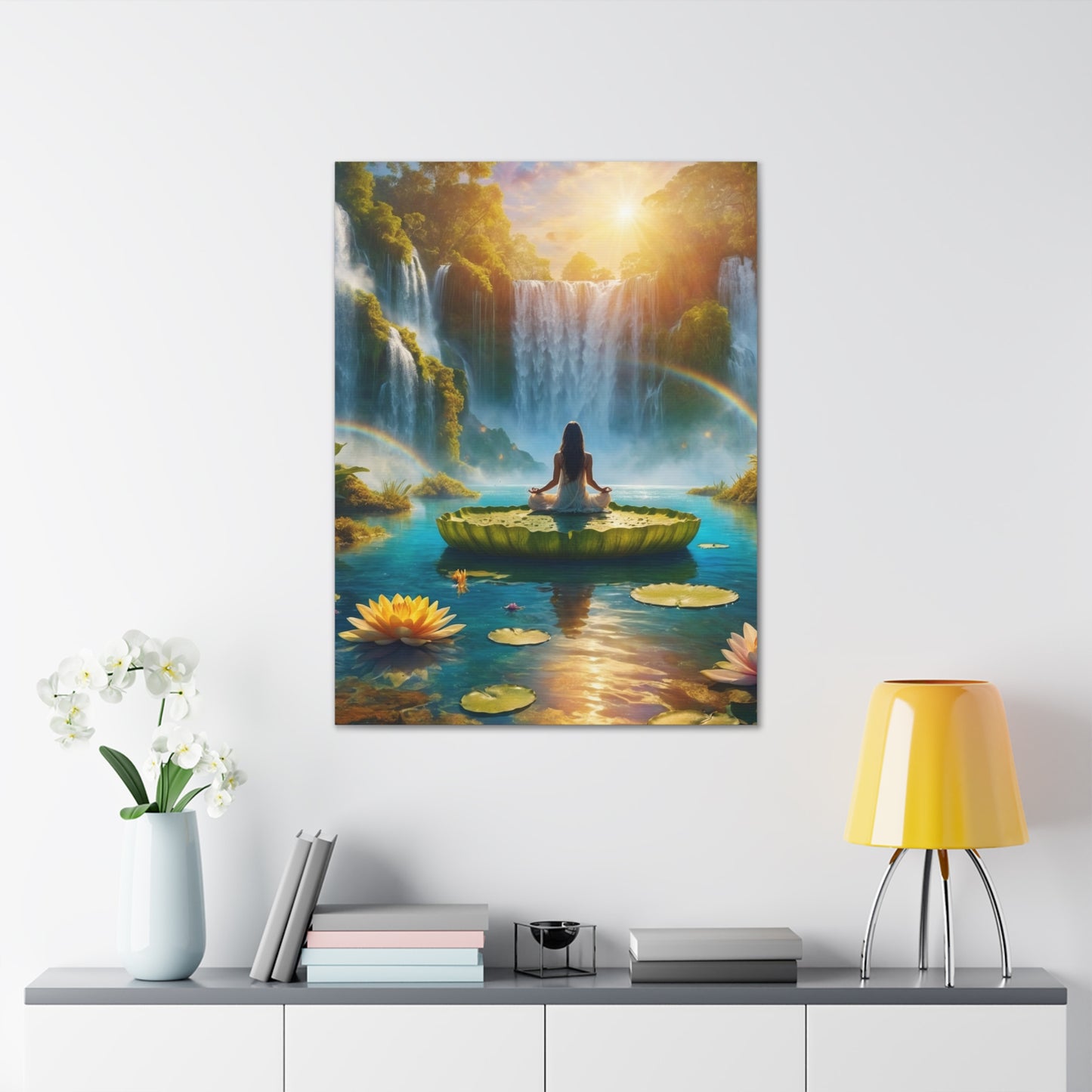 Blissful Lotus Art Canvas Ed. 17