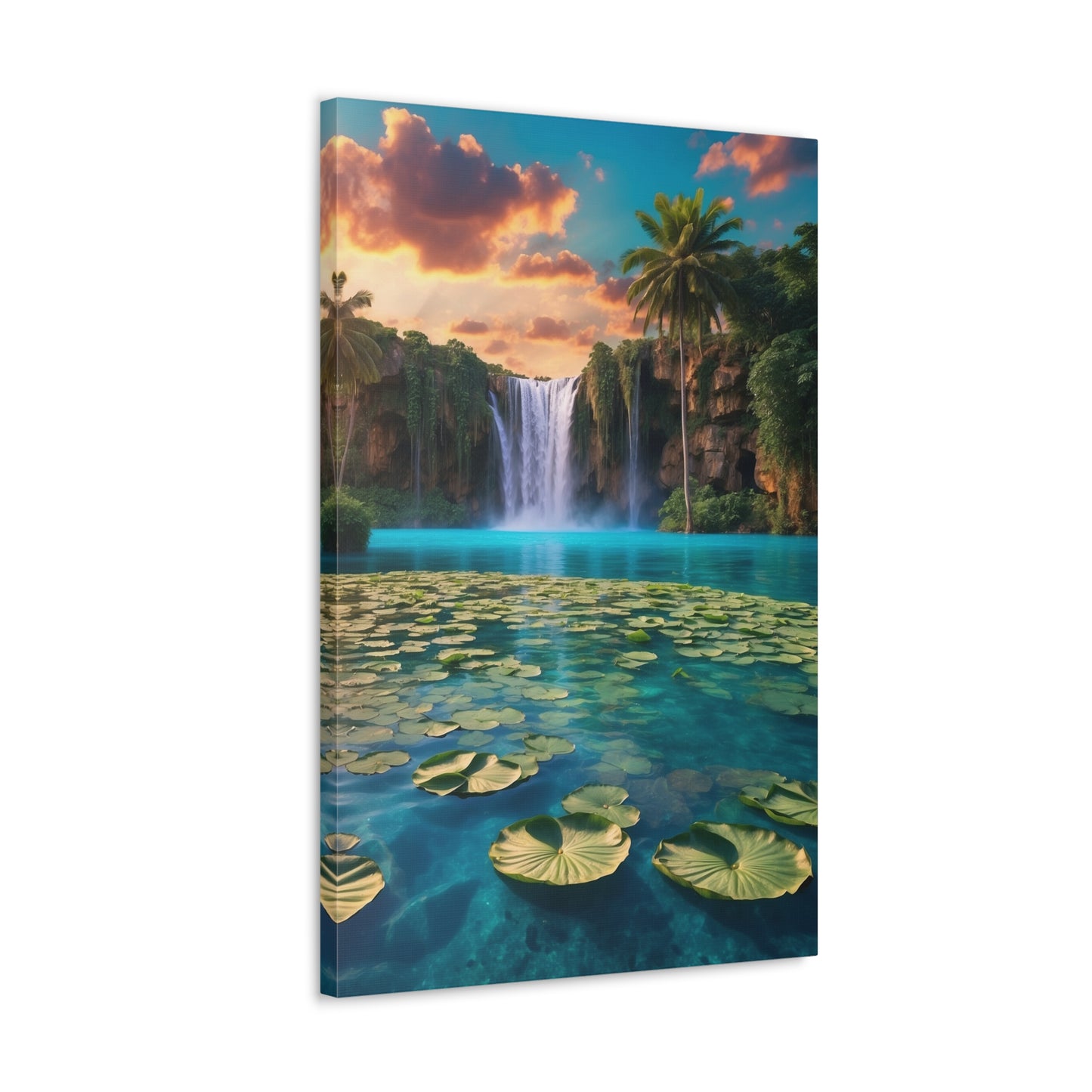 Majestic Waterfalls Art Canvas Ed. 39