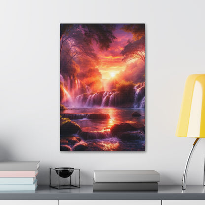 Majestic Waterfalls Art Canvas Ed. 19