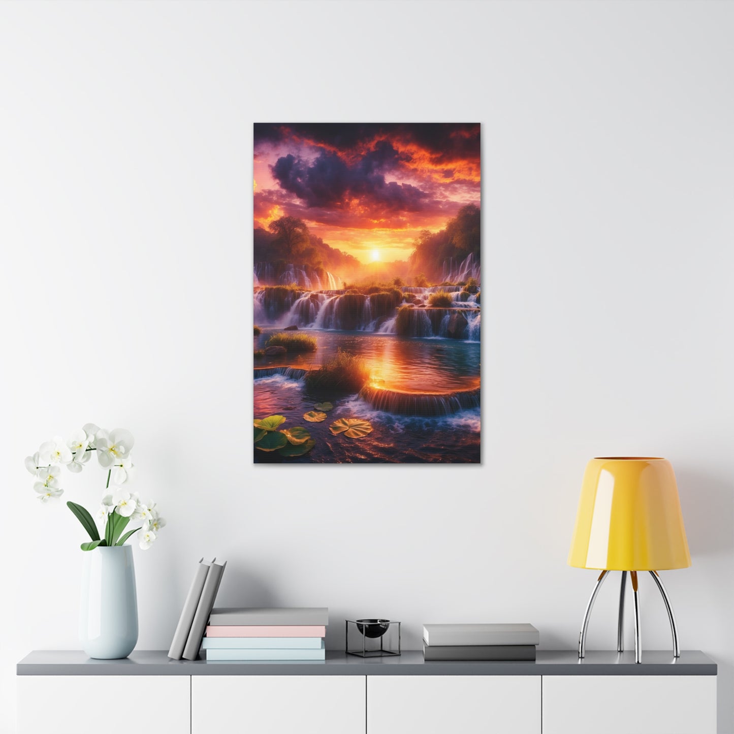 Majestic Waterfalls Art Canvas Ed. 18