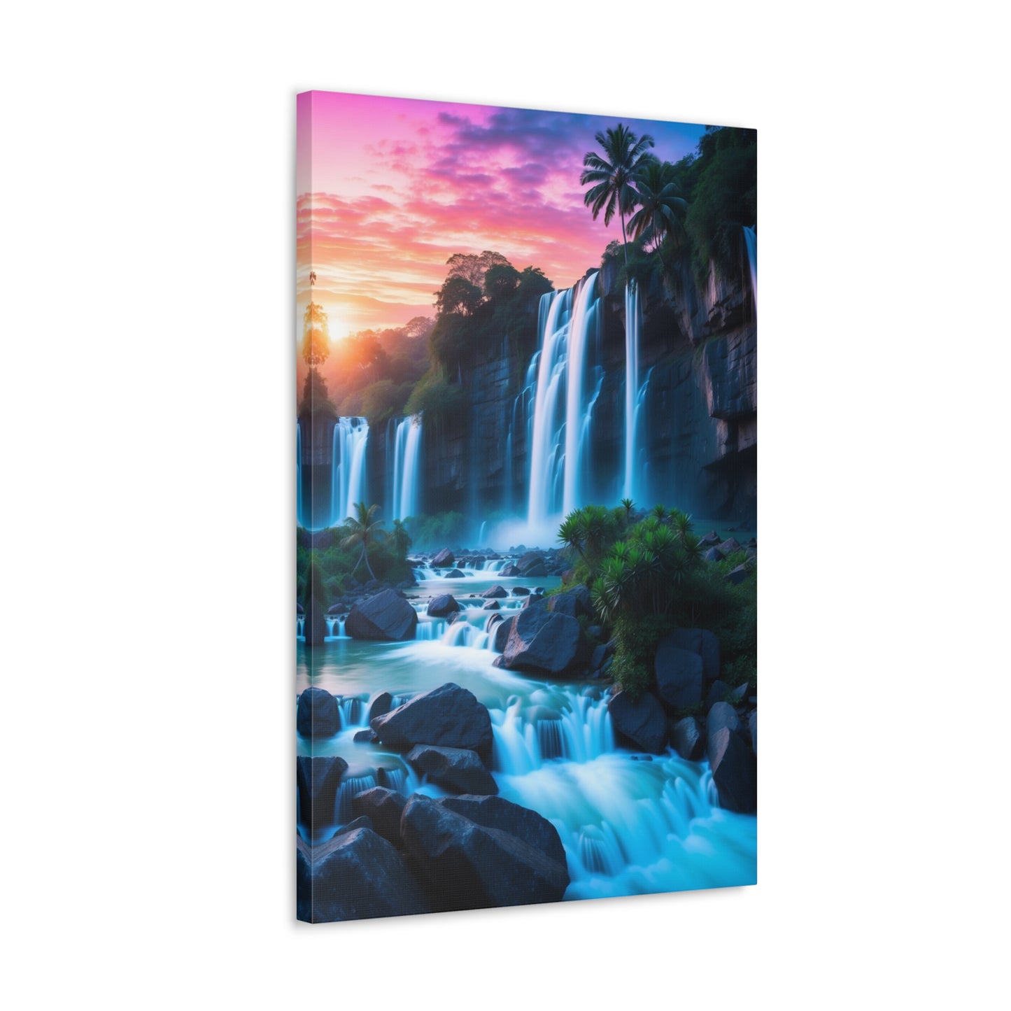 Majestic Waterfalls Art Canvas Ed. 37