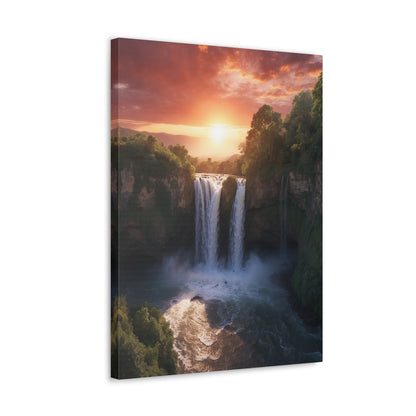 Majestic Waterfalls Art Canvas Ed. 28