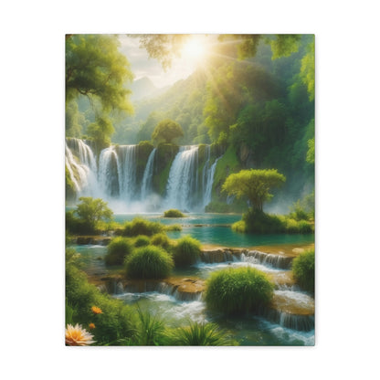 Majestic Waterfalls Art Canvas Ed. 2