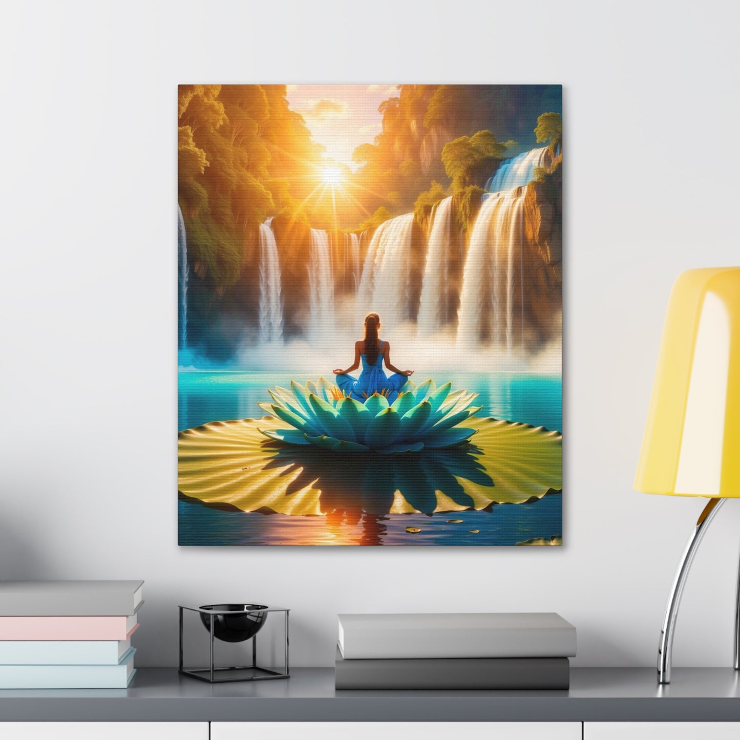 Blissful Lotus Art Canvas Ed. 15