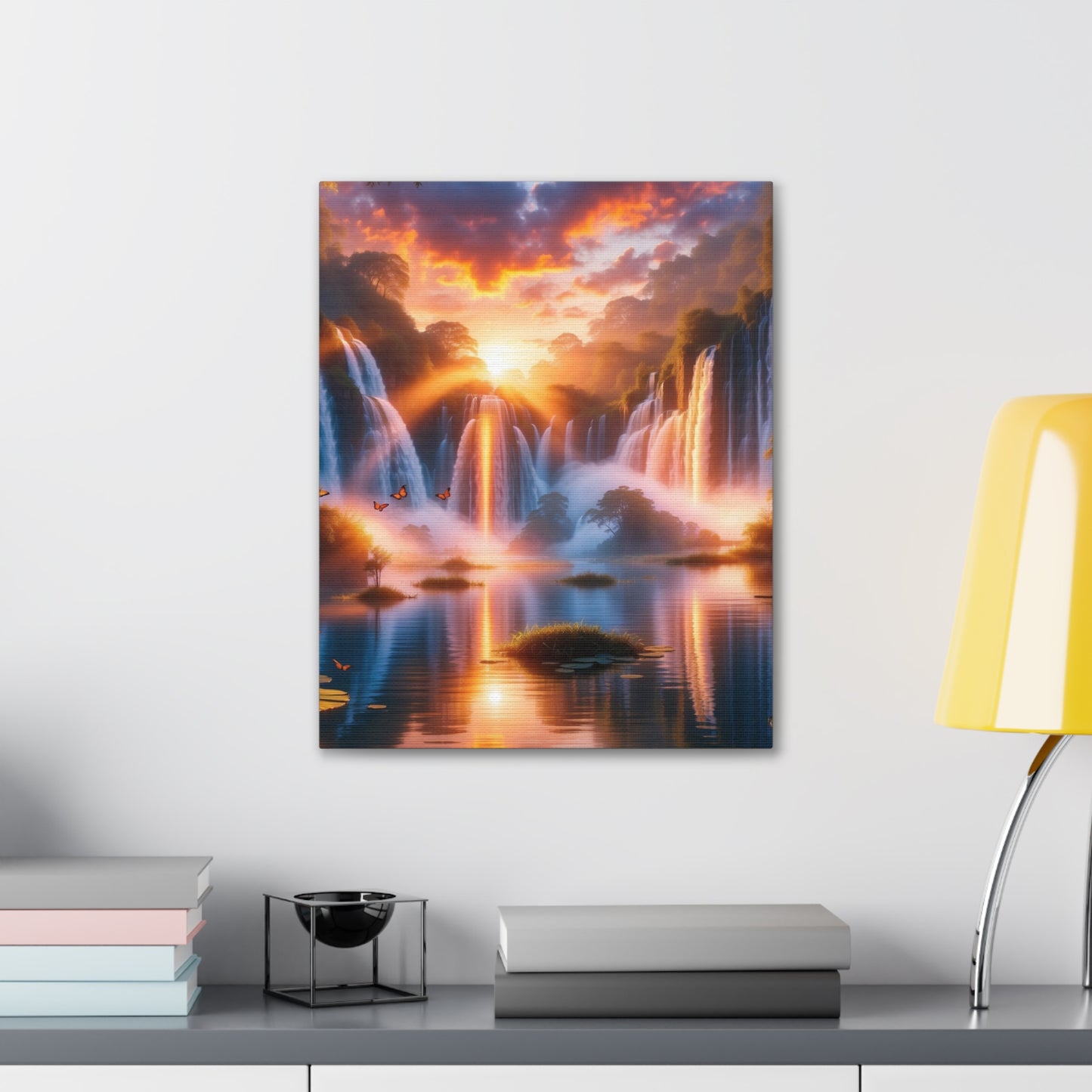 Majestic Waterfalls Art Canvas Ed. 20