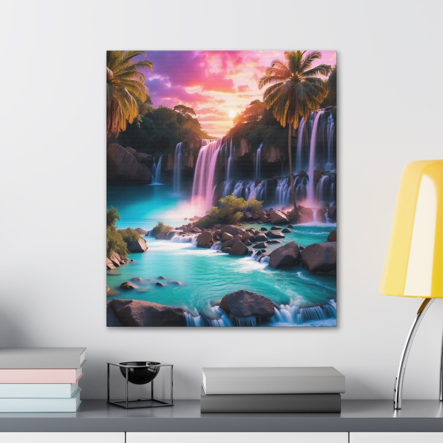 Majestic Waterfalls Art Canvas Ed. 36