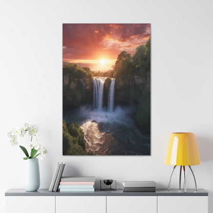 Majestic Waterfalls Art Canvas Ed. 28