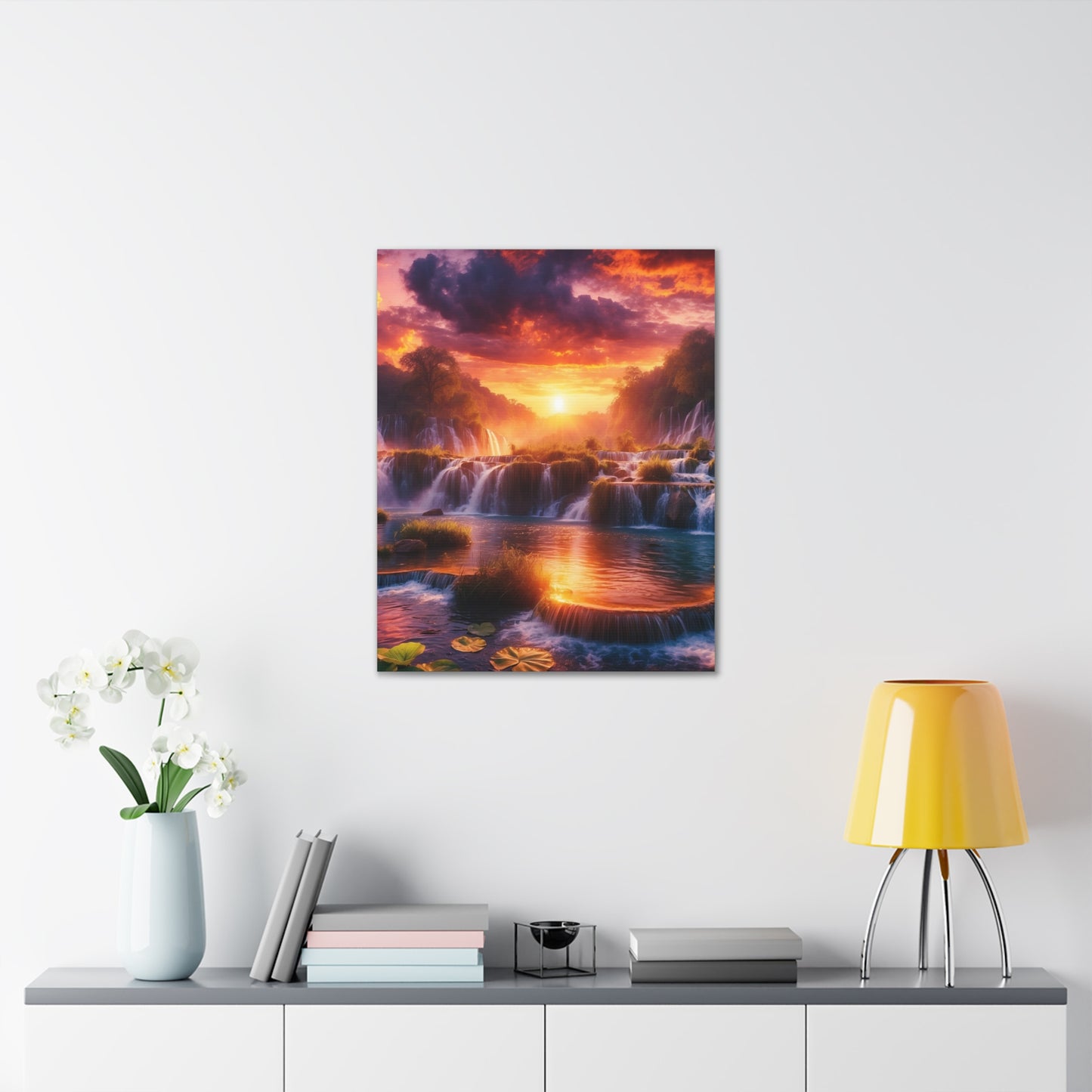 Majestic Waterfalls Art Canvas Ed. 18