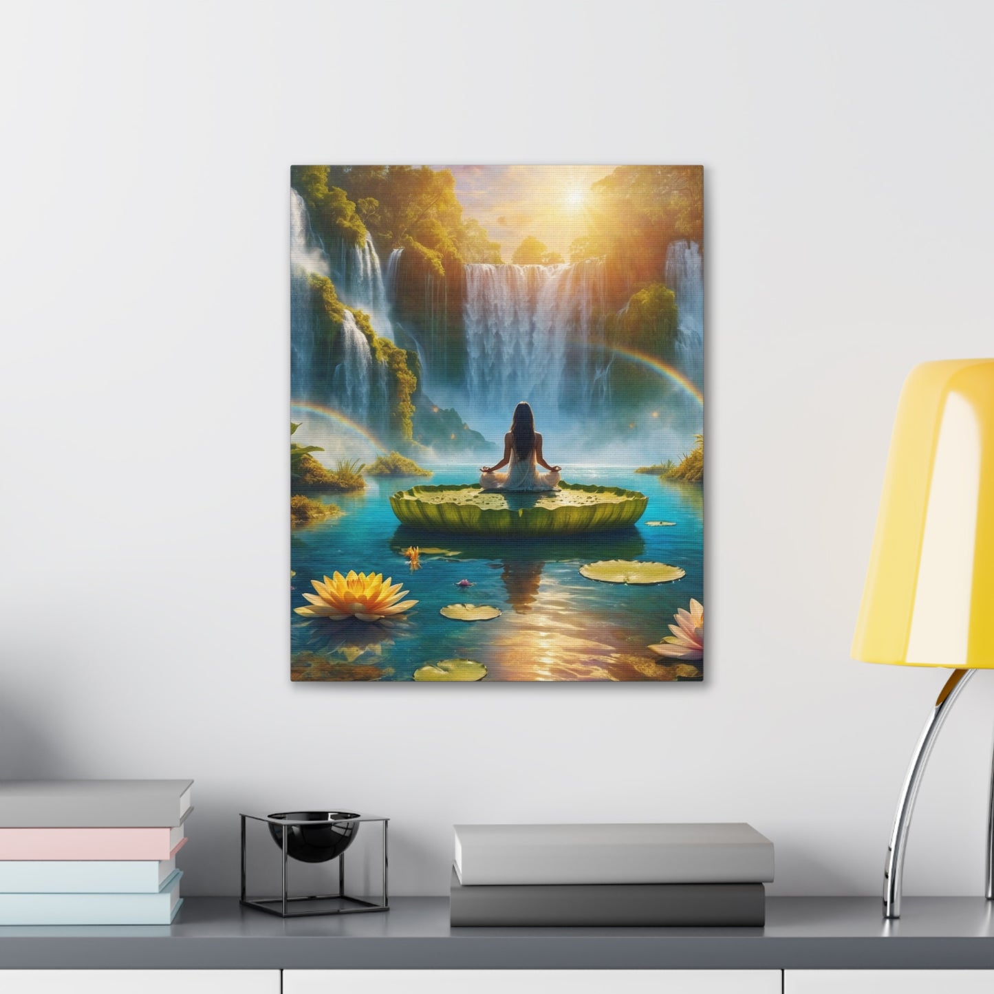 Blissful Lotus Art Canvas Ed. 17