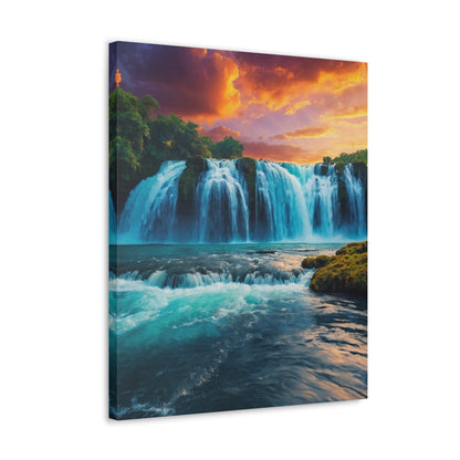 Majestic Waterfalls Art Canvas Ed. 46