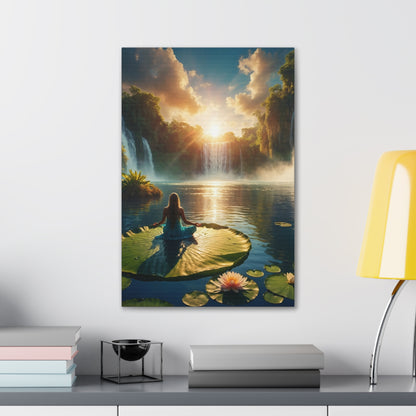 Blissful Lotus Art Canvas Ed. 11