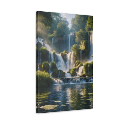 Majestic Waterfalls Art Canvas Ed. 11