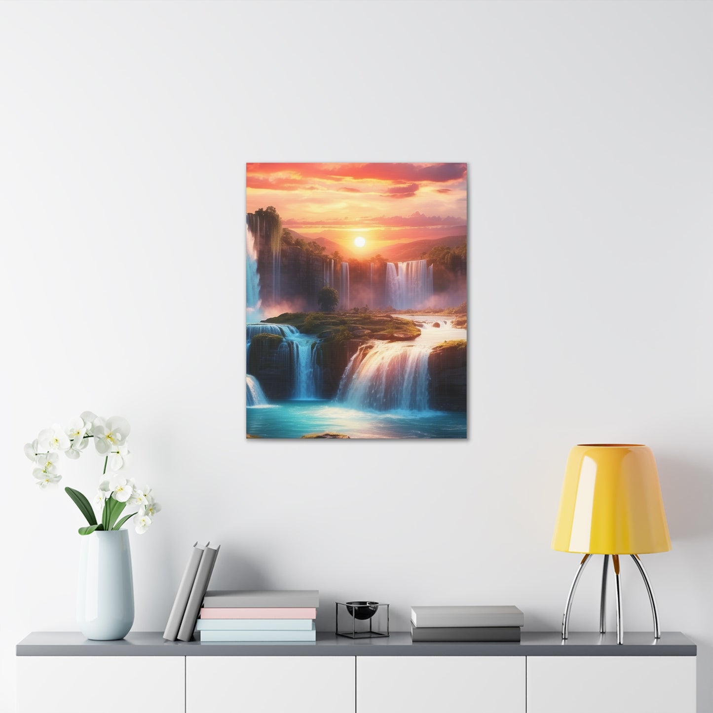 Majestic Waterfalls Art Canvas Ed. 26