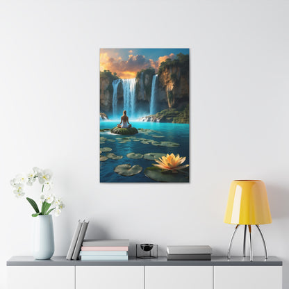 Blissful Lotus Art Canvas Ed. 19