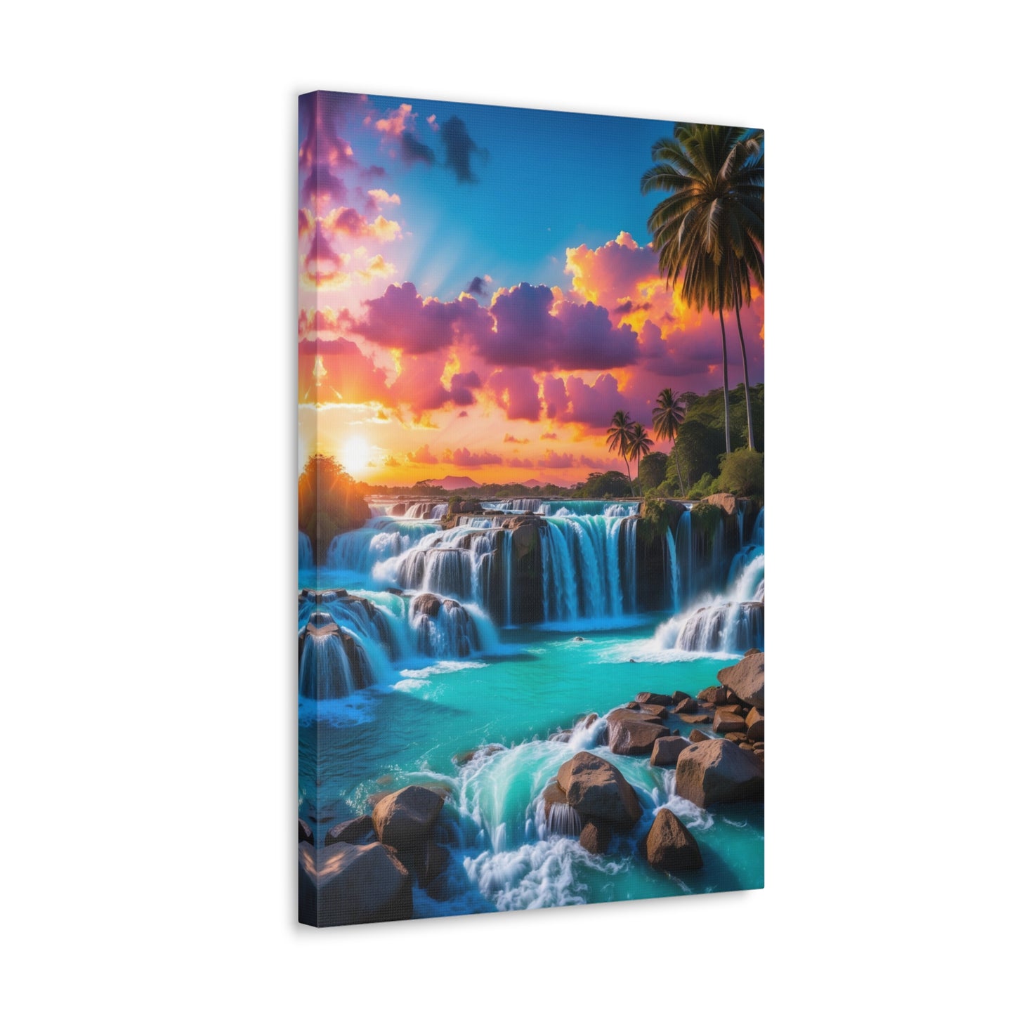 Majestic Waterfalls Art Canvas Ed. 33