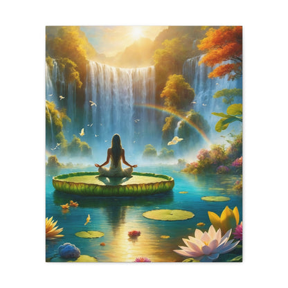 Blissful Lotus Art Canvas Ed. 16