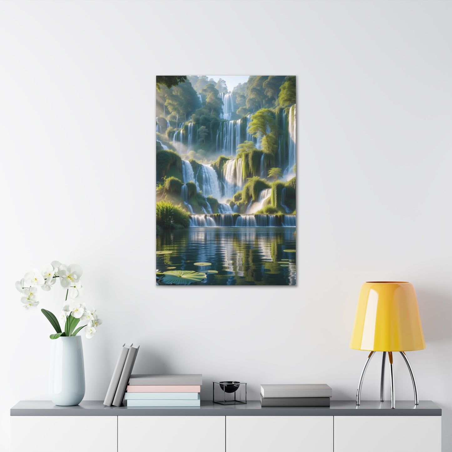 Majestic Waterfalls Art Canvas Ed. 10