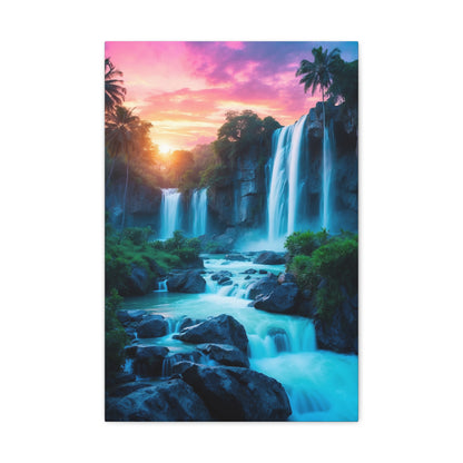 Majestic Waterfalls Art Canvas Ed. 31