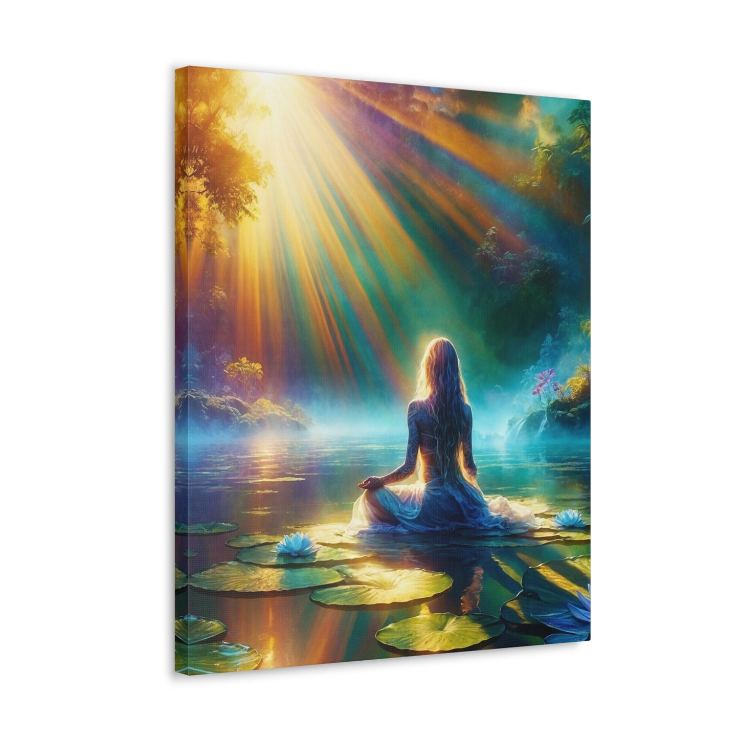 Blissful Lotus Art Canvas Ed. 6