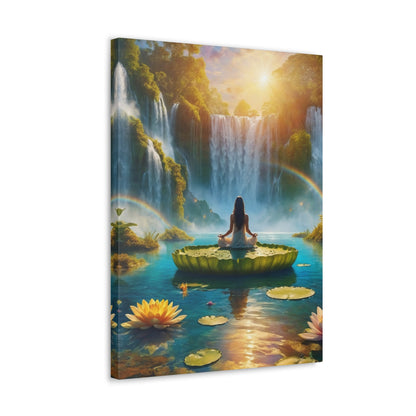 Blissful Lotus Art Canvas Ed. 17