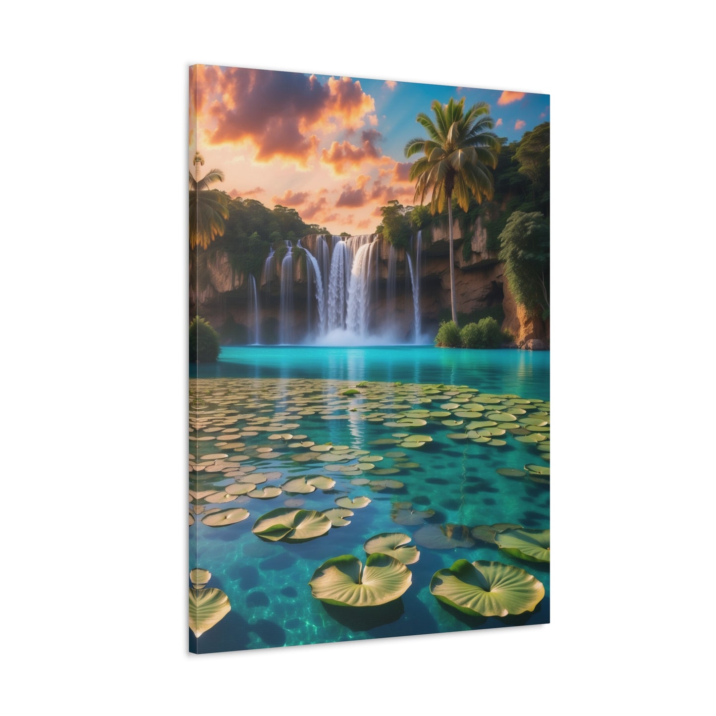 Majestic Waterfalls Art Canvas Ed. 40