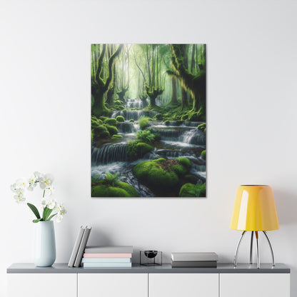 Majestic Waterfalls Art Canvas Ed. 1