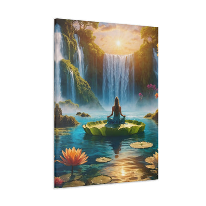 Blissful Lotus Art Canvas Ed. 14