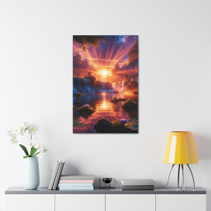 Majestic Waterfalls Art Canvas Ed. 23