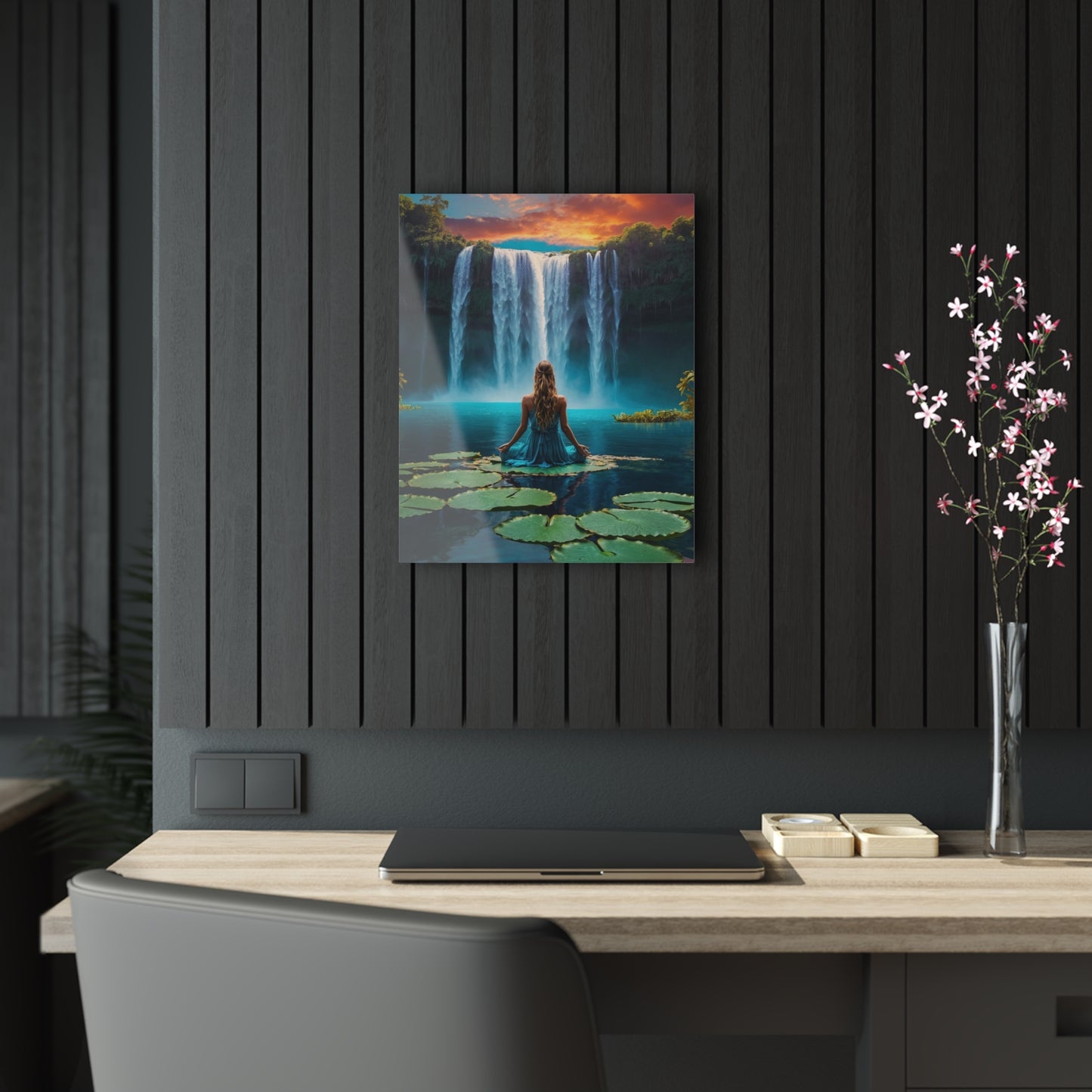 Blissful Lotus Acrylic Print Ed. 2