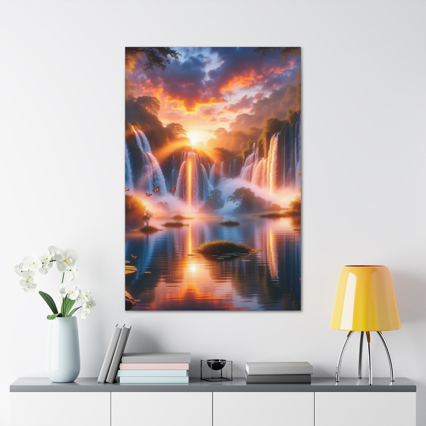 Majestic Waterfalls Art Canvas Ed. 20