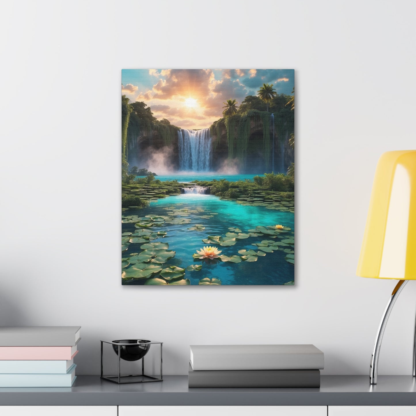 Majestic Waterfalls Art Canvas Ed. 42