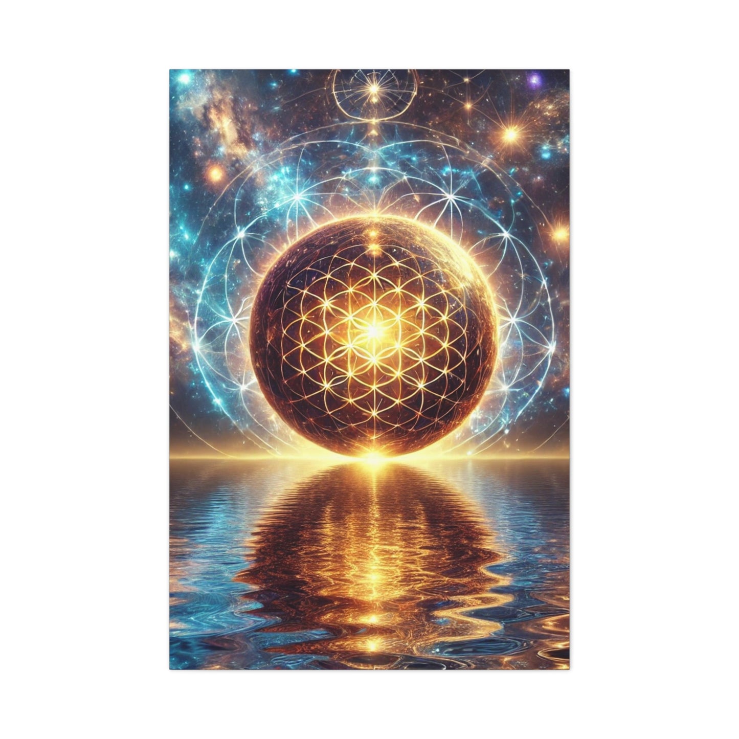 Sacred Geometry Art Canvas Ed. 52