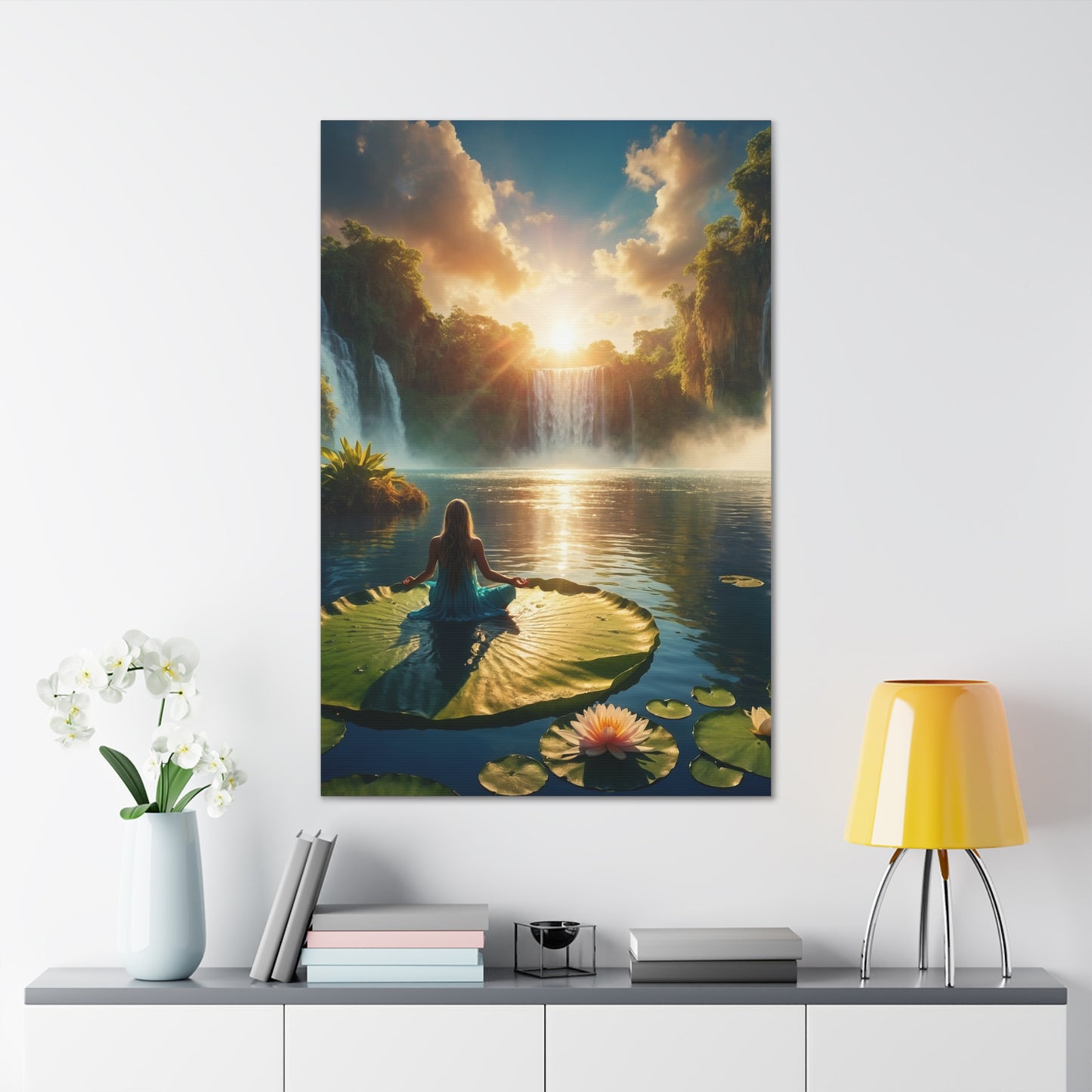 Blissful Lotus Art Canvas Ed. 11