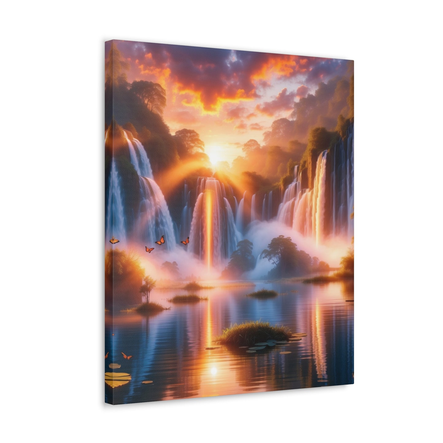 Majestic Waterfalls Art Canvas Ed. 20