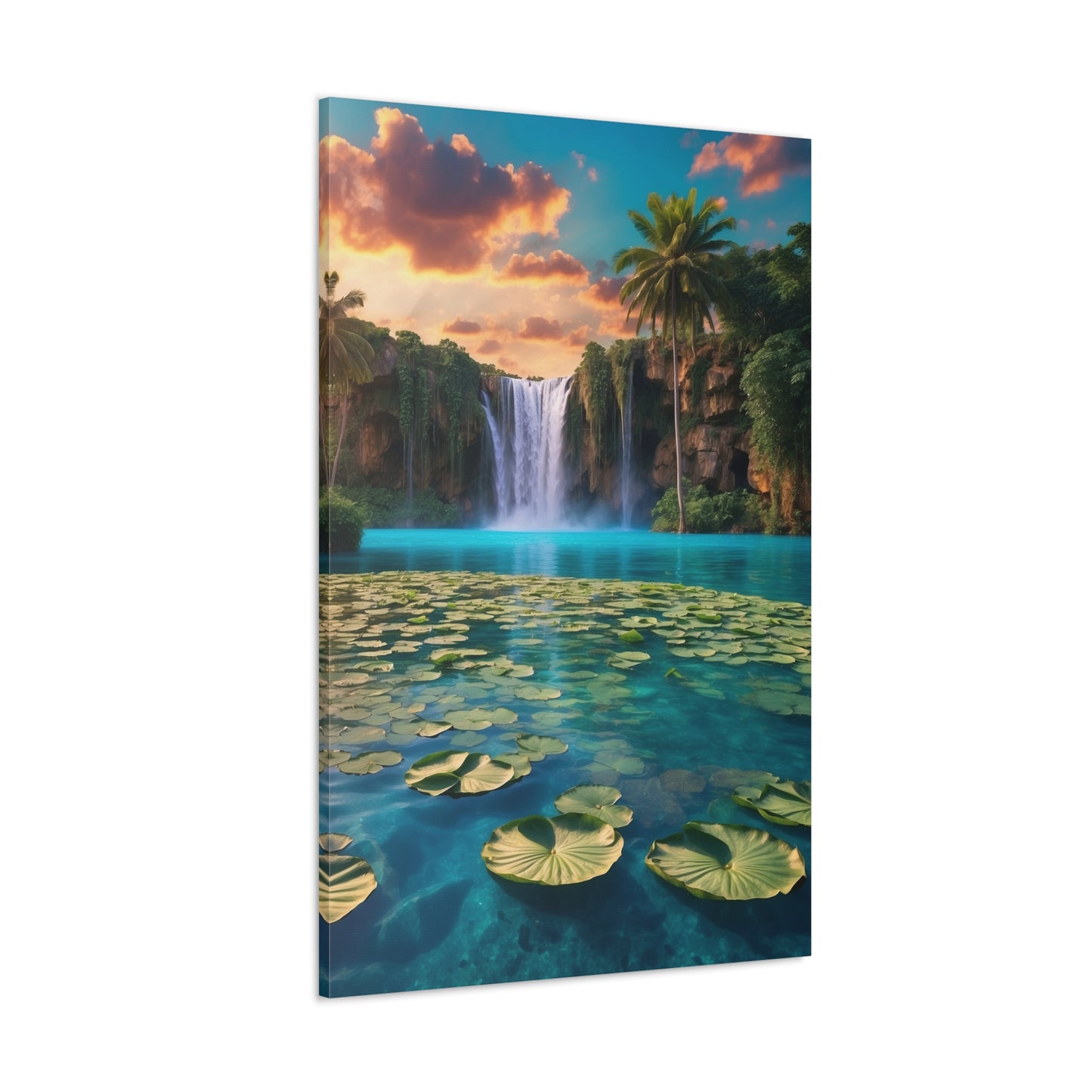 Majestic Waterfalls Art Canvas Ed. 39