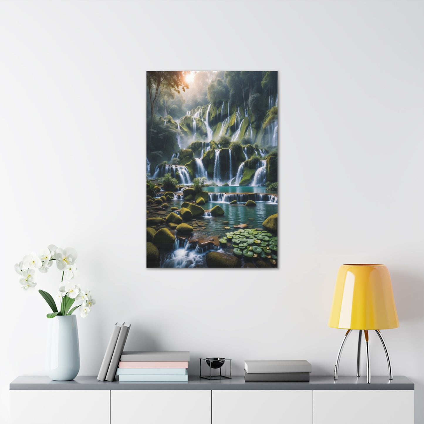 Majestic Waterfalls Art Canvas Ed. 13