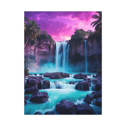 Majestic Waterfalls Art Canvas Ed. 30