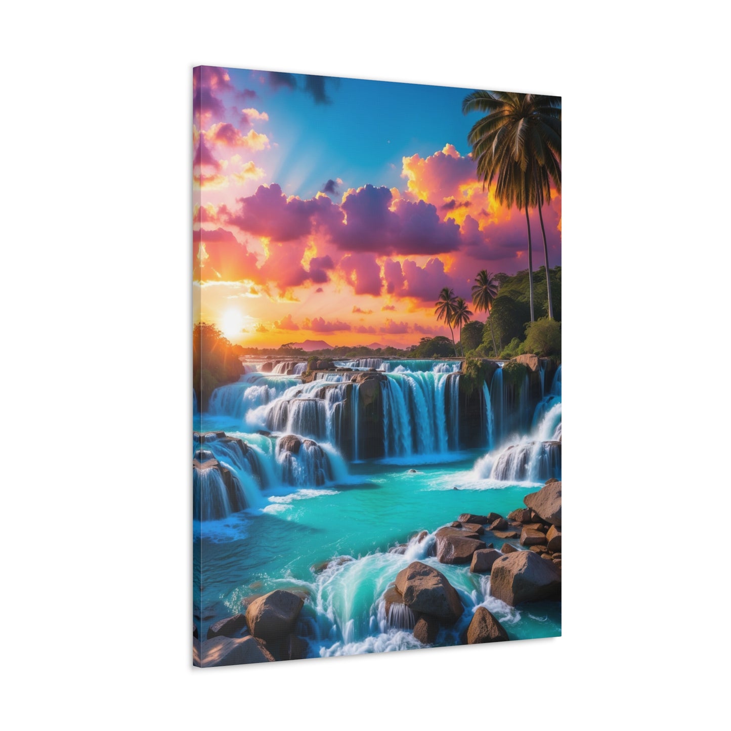 Majestic Waterfalls Art Canvas Ed. 33