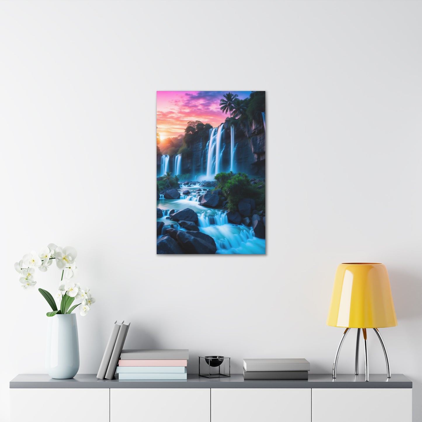 Majestic Waterfalls Art Canvas Ed. 37