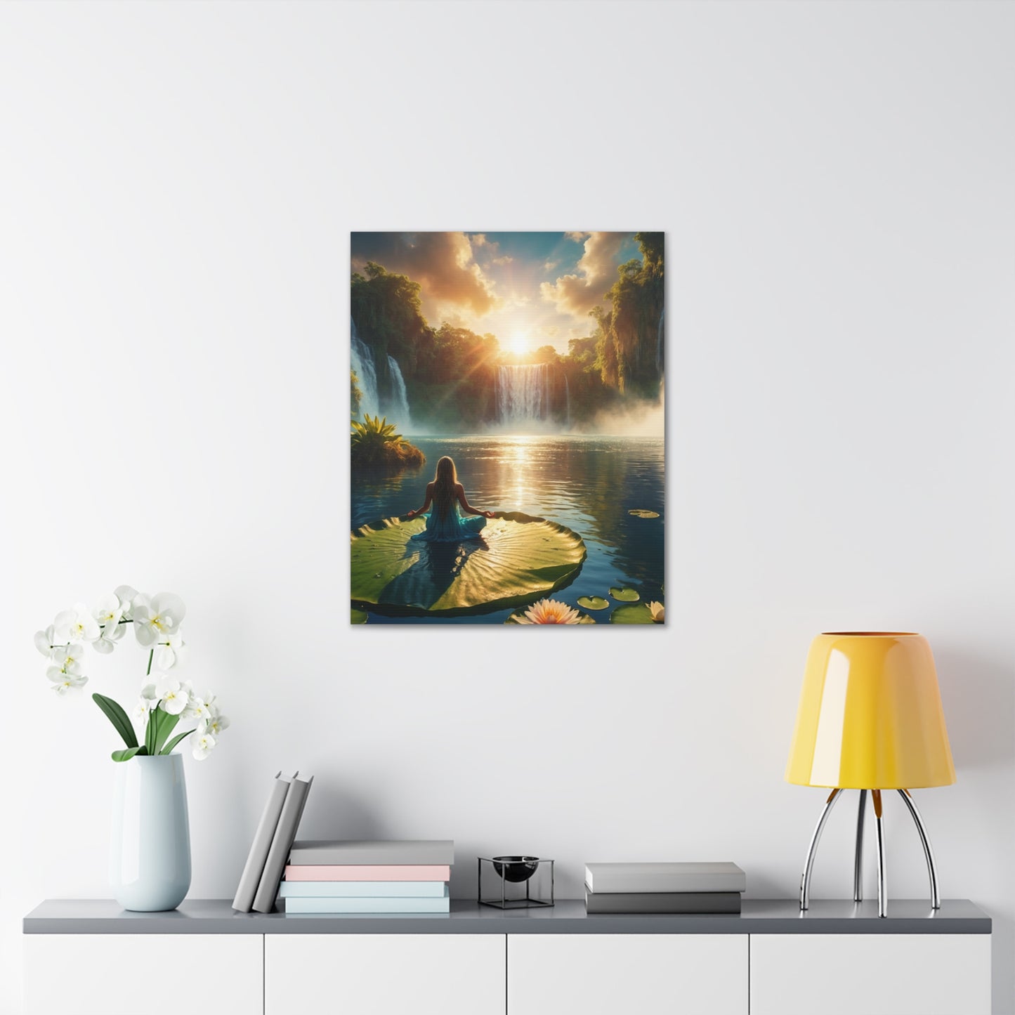 Blissful Lotus Art Canvas Ed. 11