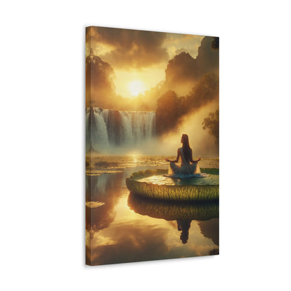 Blissful Lotus Art Canvas Ed. 7